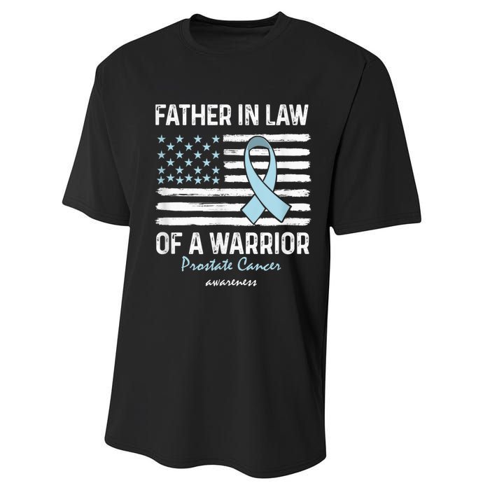 Prostate Cancer Survivor Support Father In Law Of A Warrior Performance Sprint T-Shirt