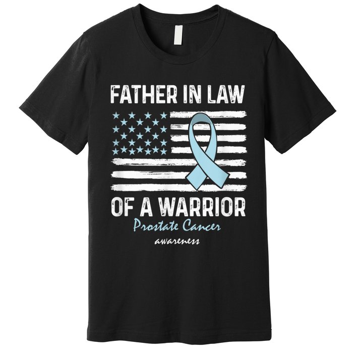 Prostate Cancer Survivor Support Father In Law Of A Warrior Premium T-Shirt