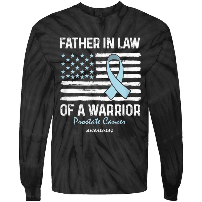 Prostate Cancer Survivor Support Father In Law Of A Warrior Tie-Dye Long Sleeve Shirt