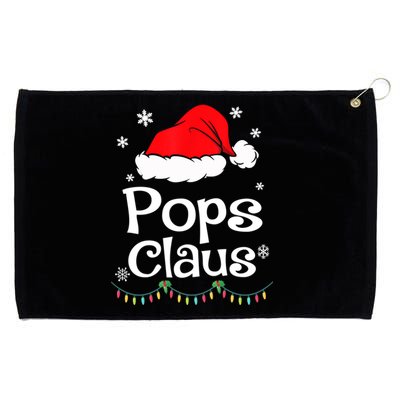 Pops Claus Santa Christmas Matching Family Pajama Funny Gift Grommeted Golf Towel