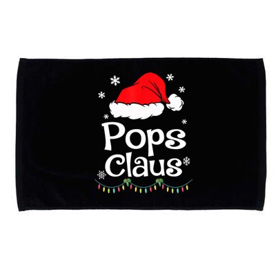 Pops Claus Santa Christmas Matching Family Pajama Funny Gift Microfiber Hand Towel