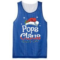 Pops Claus Santa Funny Christmas Pajama Matching Family Gift Mesh Reversible Basketball Jersey Tank