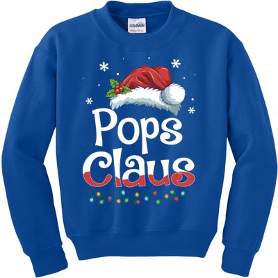 Pops Claus Santa Funny Christmas Pajama Matching Family Gift Kids Sweatshirt