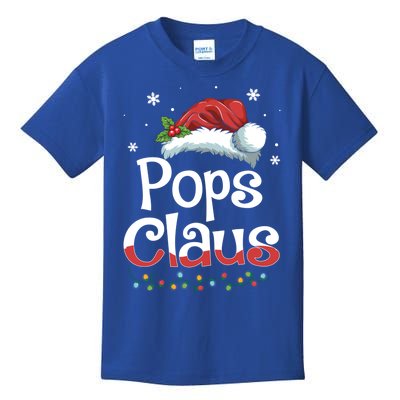 Pops Claus Santa Funny Christmas Pajama Matching Family Gift Kids T-Shirt