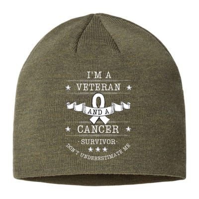 Prostate Cancer Survivor Veteran Chemotherapy Warrior Sustainable Beanie