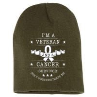 Prostate Cancer Survivor Veteran Chemotherapy Warrior Short Acrylic Beanie