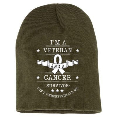 Prostate Cancer Survivor Veteran Chemotherapy Warrior Short Acrylic Beanie