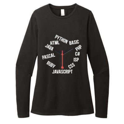 Programmer Clock Software Developer Computer Engineer Coder Gift Womens CVC Long Sleeve Shirt