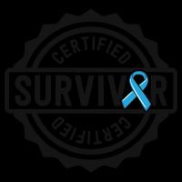 Prostate Cancer Survivor Gift Blue Ribbon Awareness Tall T-Shirt