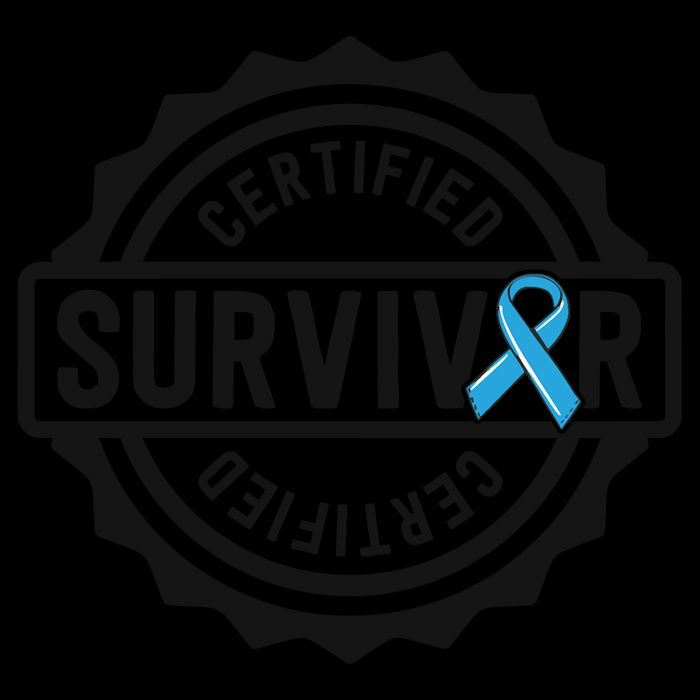 Prostate Cancer Survivor Gift Blue Ribbon Awareness Tall T-Shirt