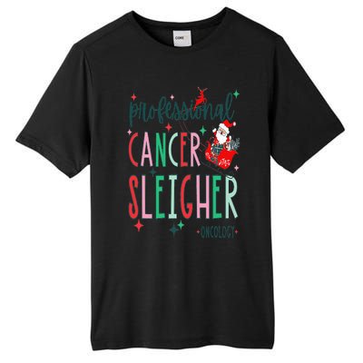 Professional Cancer Sleigher Oncology Nurse Christmas Tall Fusion ChromaSoft Performance T-Shirt