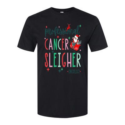 Professional Cancer Sleigher Oncology Nurse Christmas Softstyle CVC T-Shirt