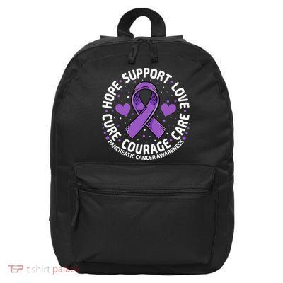 Pancreatic Cancer Support Family Pancreatic Cancer Awareness 16 in Basic Backpack