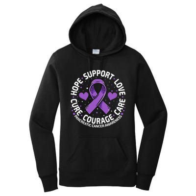 Pancreatic Cancer Support Family Pancreatic Cancer Awareness Women's Pullover Hoodie