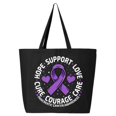 Pancreatic Cancer Support Family Pancreatic Cancer Awareness 25L Jumbo Tote