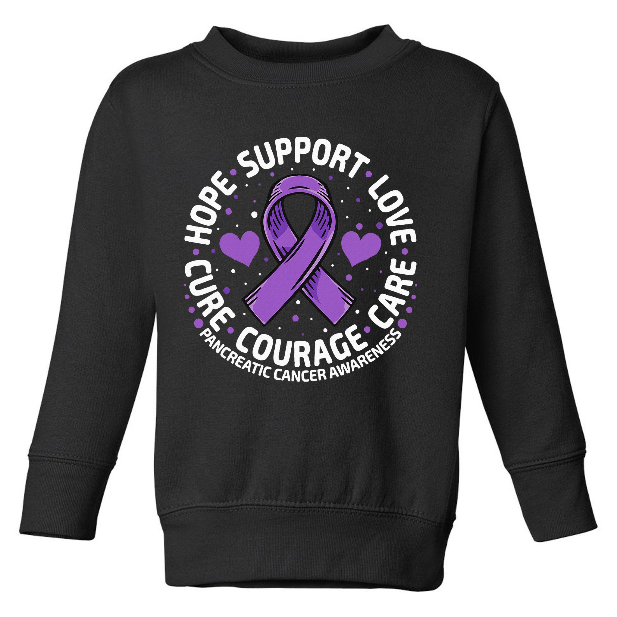 Pancreatic Cancer Support Family Pancreatic Cancer Awareness Toddler Sweatshirt