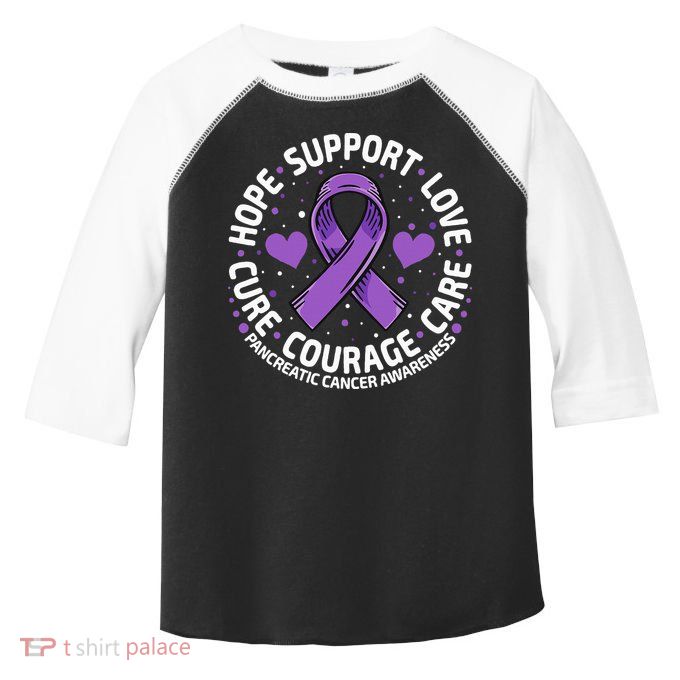 Pancreatic Cancer Support Family Pancreatic Cancer Awareness Toddler Fine Jersey T-Shirt