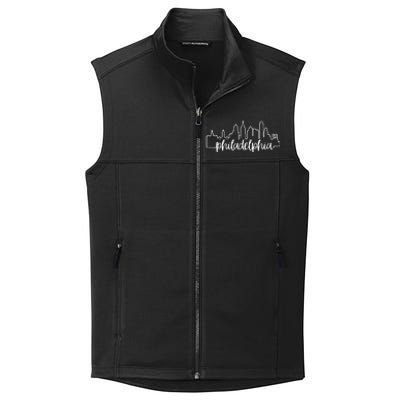 Philadelphia City Skyline Cute Philly Love Gift Collective Smooth Fleece Vest