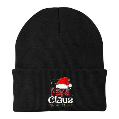 Papa Claus Santa Funny Christmas Pajama Matching Family Beanie