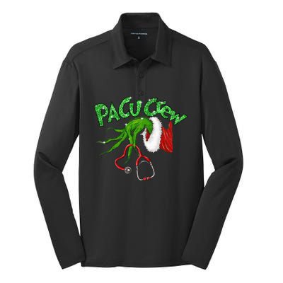 Pacu Crew Stethoscope Christmas Xmas Nurse Nursing Pajamas Cute Gift Silk Touch Performance Long Sleeve Polo