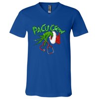 Pacu Crew Stethoscope Christmas Xmas Nurse Nursing Pajamas Cute Gift V-Neck T-Shirt