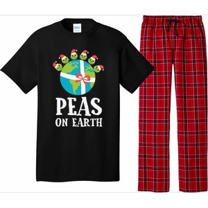 Pun Christmas Sayings Peas On Earth Funny Xmas Gift Pajama Set