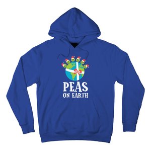 Pun Christmas Sayings Peas On Earth Funny Xmas Gift Hoodie