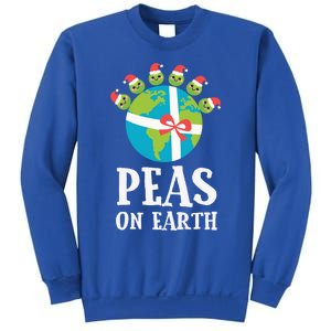 Pun Christmas Sayings Peas On Earth Funny Xmas Gift Sweatshirt