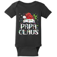 Papa Claus Shirts Christmas Lights Pajama Family Matching Baby Bodysuit