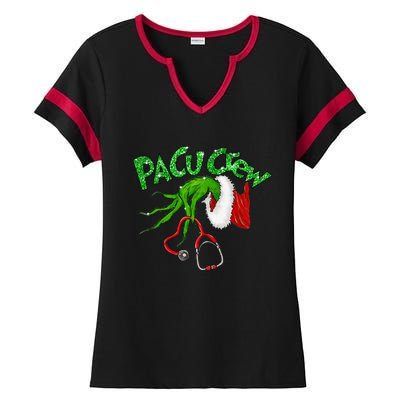 Pacu Crew Stethoscope Christmas Xmas Nurse Nursing Pajamas Ladies Halftime Notch Neck Tee