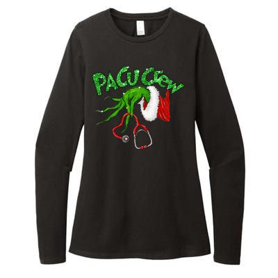 Pacu Crew Stethoscope Christmas Xmas Nurse Nursing Pajamas Womens CVC Long Sleeve Shirt