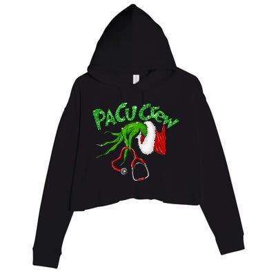 Pacu Crew Stethoscope Christmas Xmas Nurse Nursing Pajamas Crop Fleece Hoodie