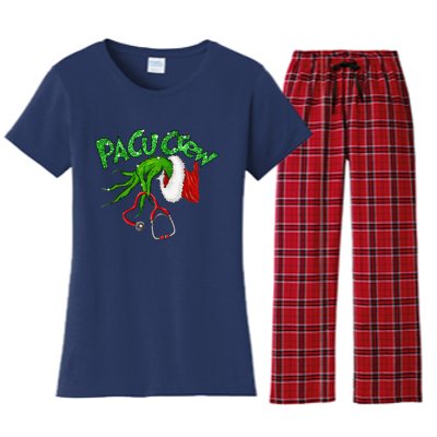 Pacu Crew Stethoscope Christmas Xmas Nurse Nursing Pajamas Women's Flannel Pajama Set