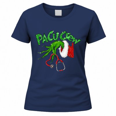 Pacu Crew Stethoscope Christmas Xmas Nurse Nursing Pajamas Women's T-Shirt