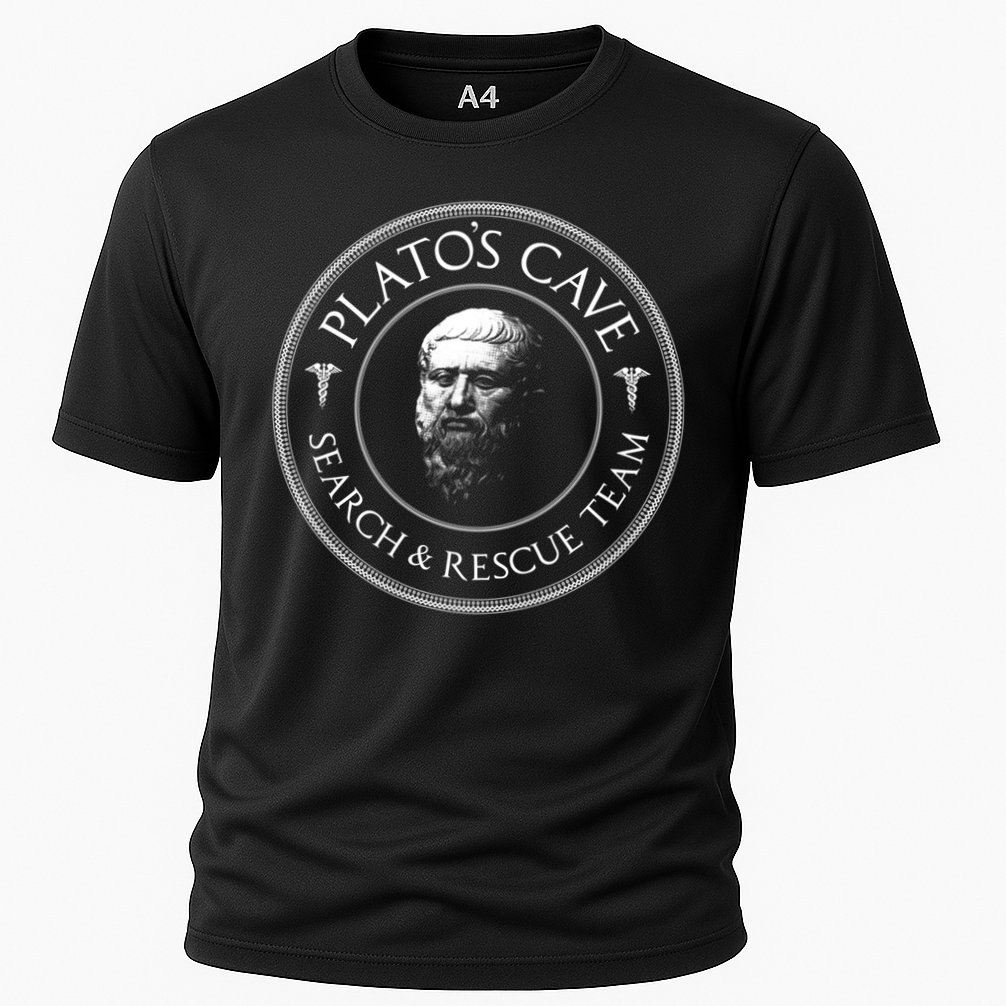 Plato's Cave Search And Rescue Team Funny Philosopher Great Gift Meaningful Gift Cooling Performance Crew T-Shirt