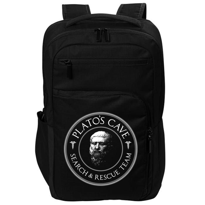 Plato's Cave Search And Rescue Team Funny Philosopher Great Gift Meaningful Gift Impact Tech Backpack