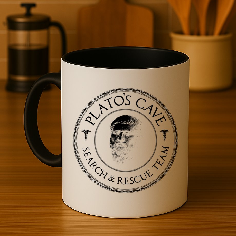 Plato's Cave Search And Rescue Team Funny Philosopher Great Gift Meaningful Gift Mug