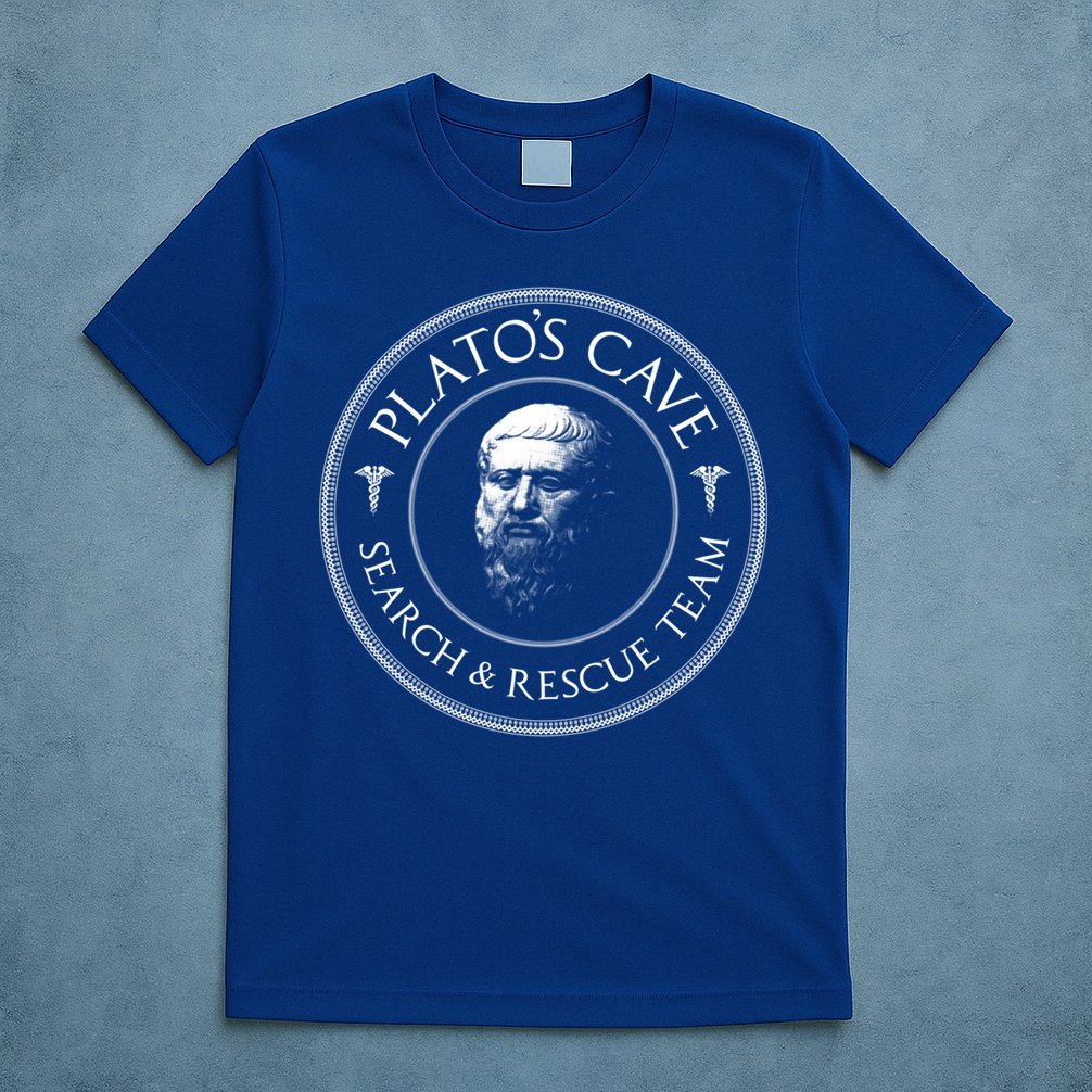 Plato's Cave Search And Rescue Team Funny Philosopher Great Gift Meaningful Gift T-Shirt