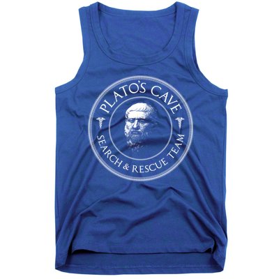 Plato's Cave Search And Rescue Team Funny Philosopher Great Gift Meaningful Gift Tank Top