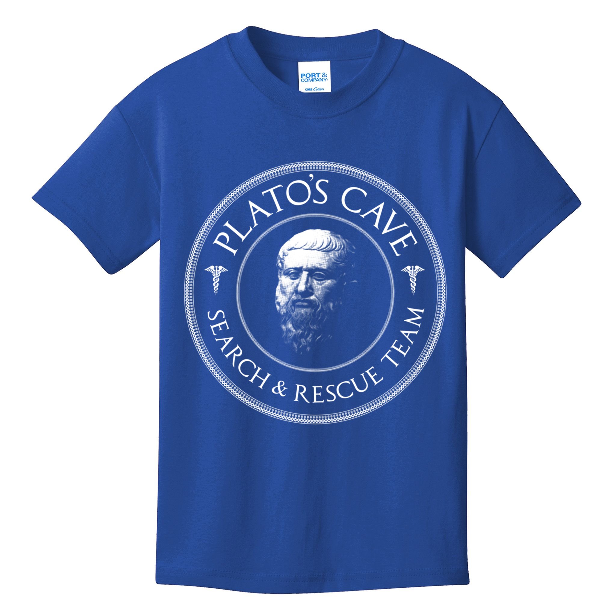 Plato's Cave Search And Rescue Team Funny Philosopher Great Gift Meaningful Gift Kids T-Shirt