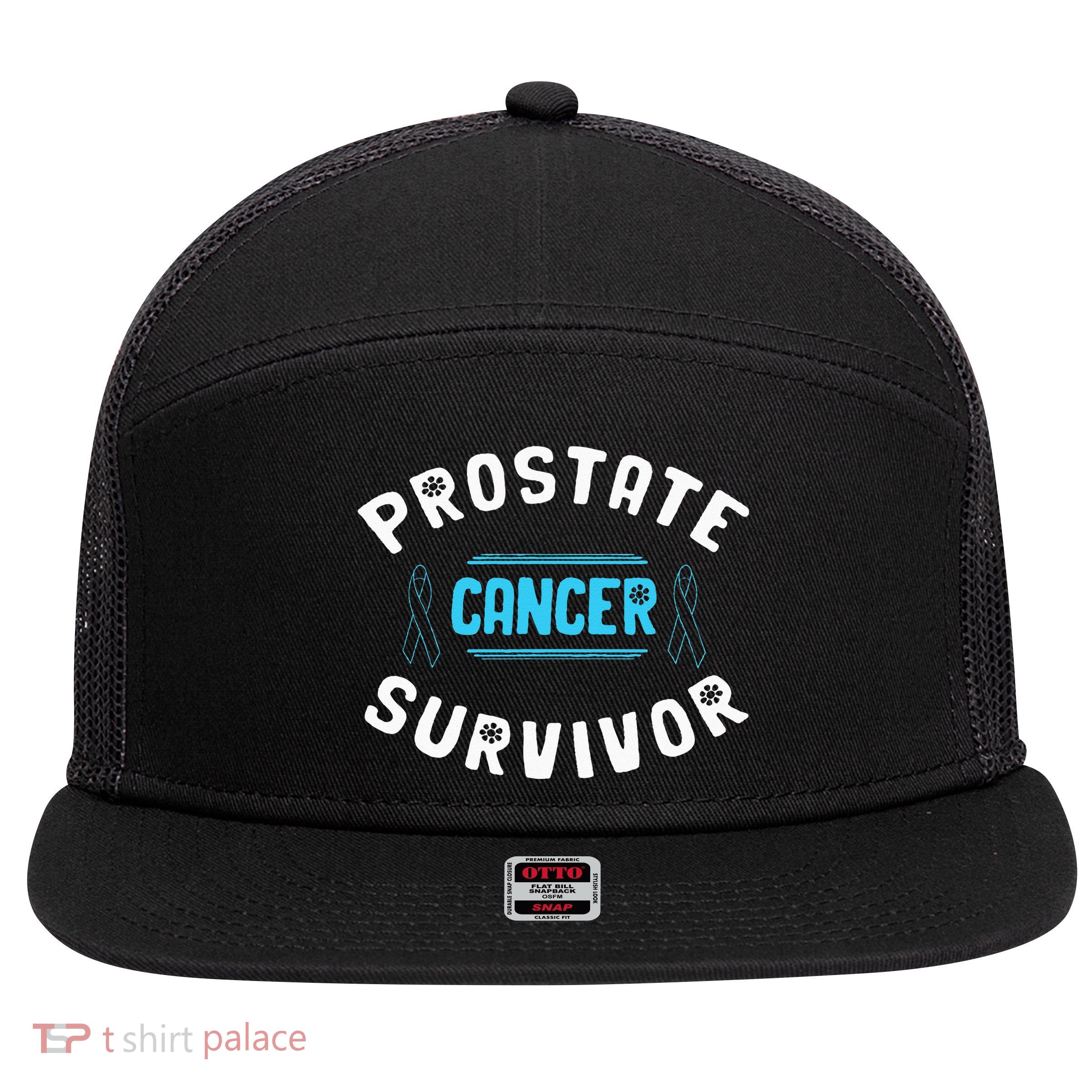 Prostate Cancer Survivor 7 Panel Mesh Trucker Snapback Hat