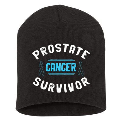 Prostate Cancer Survivor Short Acrylic Beanie