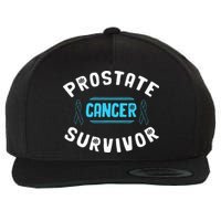 Prostate Cancer Survivor Wool Snapback Cap
