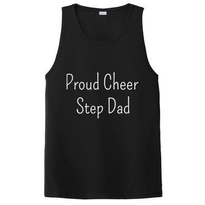 Proud Cheer Step Dad Gift PosiCharge Competitor Tank