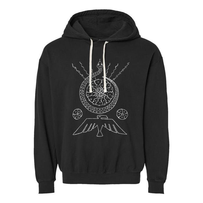 Peyote Cactus Symbol Lophophora Williamsii Desert Garment-Dyed Fleece Hoodie