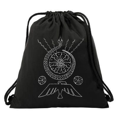 Peyote Cactus Symbol Lophophora Williamsii Desert Drawstring Bag
