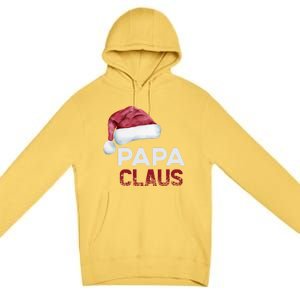 Papa Claus Santa Family Christmas Matching Pajama Cute Gift Premium Pullover Hoodie