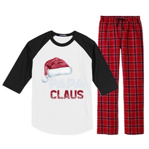 Papa Claus Santa Family Christmas Matching Pajama Cute Gift Raglan Sleeve Pajama Set