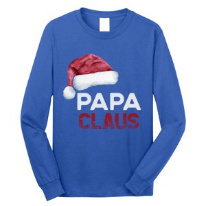 Papa Claus Santa Family Christmas Matching Pajama Cute Gift Long Sleeve Shirt