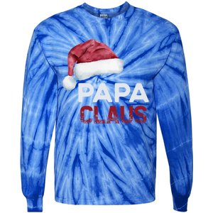 Papa Claus Santa Family Christmas Matching Pajama Cute Gift Tie-Dye Long Sleeve Shirt